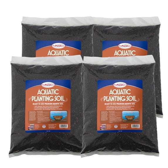 The Pond Guy Planting Soil for Decorative Backyard Water Gardens & Patio Ponds, 16 Quarts