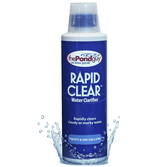 The Pond Guy RapidClear Koi Pond Fast-Acting Liquid Clarifier & Flocculant—16 Ounces