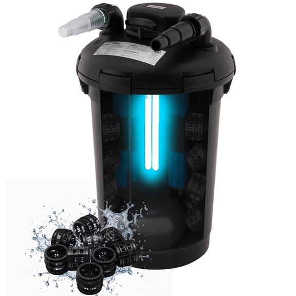 The Pond Guy SimplyClear 2500 Pressurized Canister Filter with UV Light Clarifier for Koi Ponds
