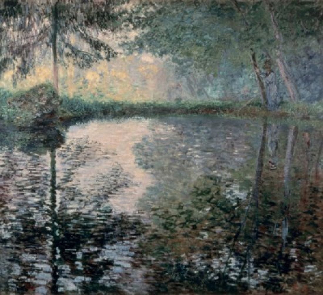 The Pond of Montgeron Claude Monet (1840-1926 French) Hermitage Museum St Petersburg Russia Canvas Art - Claude Monet (18 x 24)