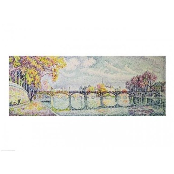 The Pont Des Arts 1928 Poster Print by Paul Signac - 36 x 24 in. - Large