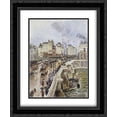 thumbnail image 1 of The Pont Neuf On a Rainy Afternoon 2x Matted 20x24 Black Ornate Framed Art Print by Pissarro, Camille, 1 of 2