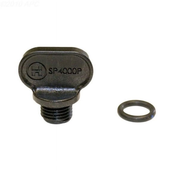 The Pool Supply Shop Antique Iron Hayward Drain Plug and Gasket with O-ring Mounting Plate