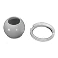 thumbnail image 1 of White Hydroair Balboa Eyeball and Retainer Ring, 1 of 1