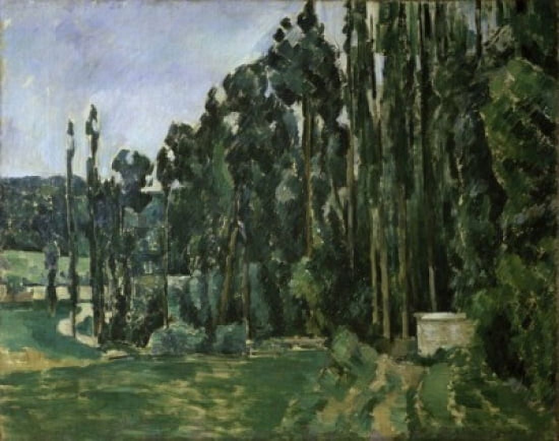 The Poplar Trees c 1879-1882 Paul Cezanne (1839-1906 French) Musee dOrsay Paris France Canvas Art - Paul Cezanne (18 x 24)
