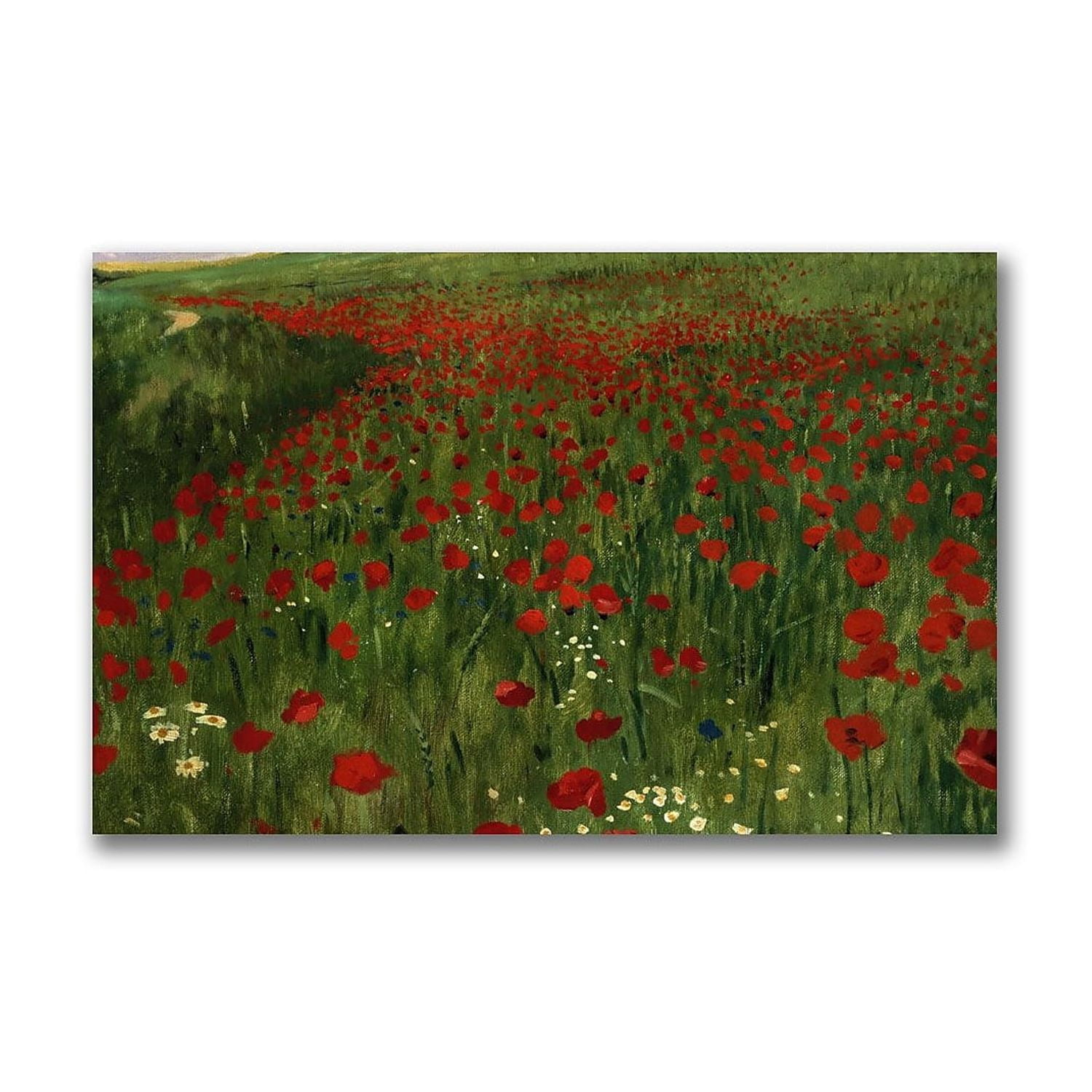 "The Poppy Field 1896" Canvas Wall Art by Pal Szinyei Merse