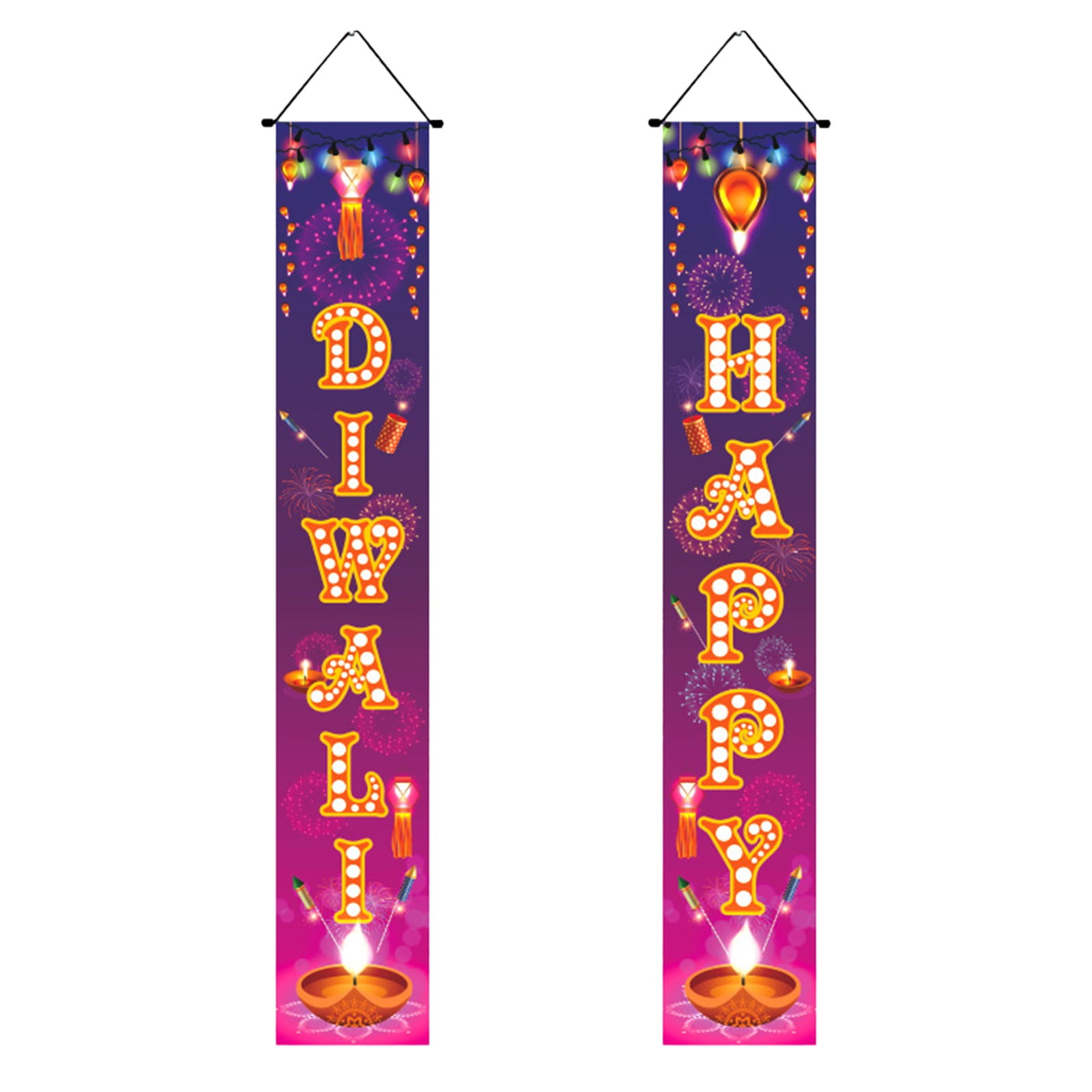 The Porch Of The Couplet Decorative Curtains And Banners Are Suspended