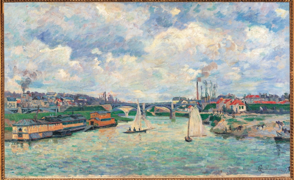 The Port At Charenton Canvas Art - (36 x 24)