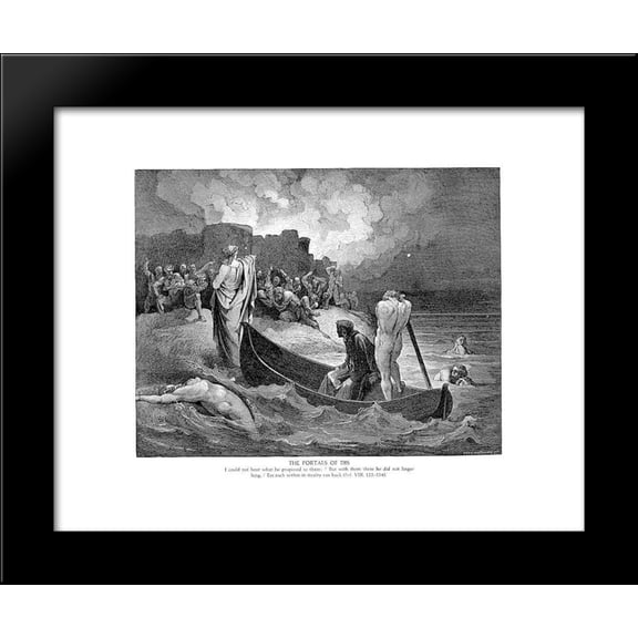 The Portals of Dis 20x24 Framed Art Print by Gustave Dore