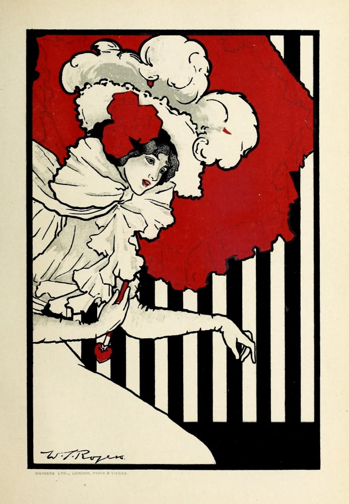 The Poster 1900 Woman in hat Canvas Art - W Rogers (18 x 24)
