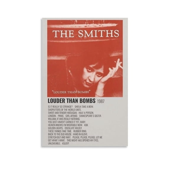 The Poster Smiths Poster Album Louder Than Bombs (2) Posters Wall Art Painting Canvas Living Room Prints Bedroom Decor Poster Artworks