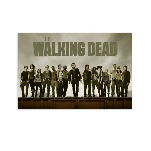 The Poster TV Walking Dead POSTER Canvas Decoration For Home Garden Room Aesthetic Wall Art Zombie Theme