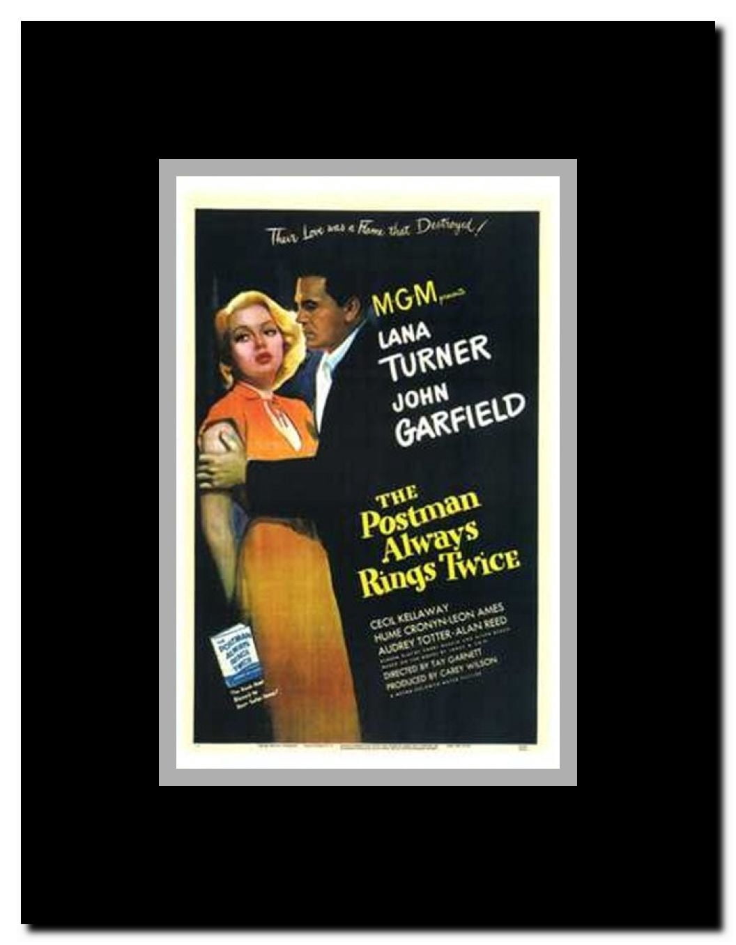 The Postman Always Rings Twice Framed Movie Poster