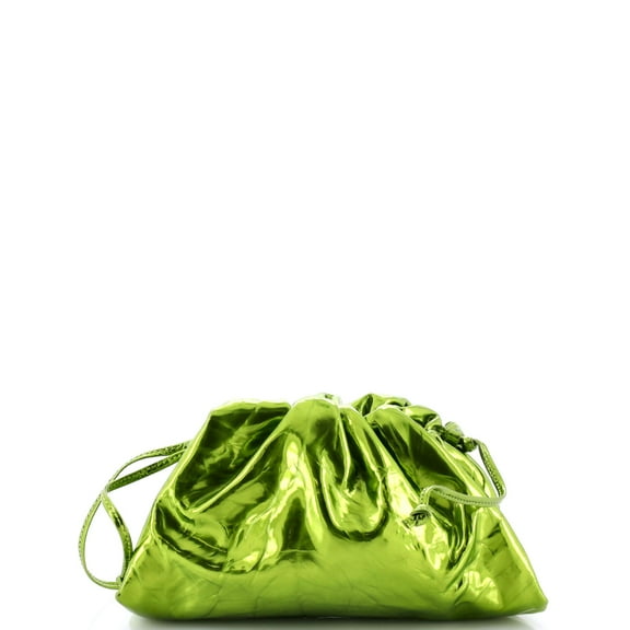 Pre-Owned The Pouch Crinkled Metallic Leather Mini By Rebag