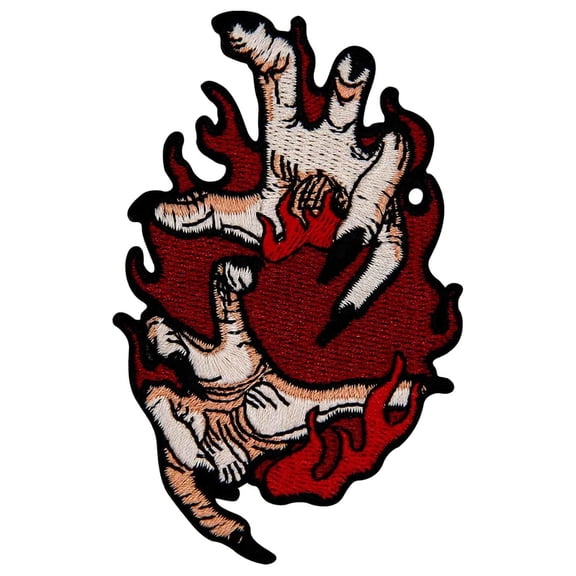 The Power From Fire Patch Embroidered Applique Badge Iron On Sew On Emblem