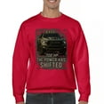 thumbnail image 1 of The Power Has Shifted Sweatshirt 702HP American Pickup Truck Offroad Muscle 4x4 High Torque Built For Power Crewneck, 1 of 7
