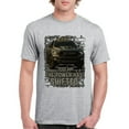 thumbnail image 1 of The Power Has Shifted T-shirt 702HP American Pickup Truck Offroad Muscle 4x4 High Torque Built For Power Men's Tee, 1 of 7