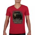 thumbnail image 1 of The Power Has Shifted V-Neck T-shirt 702HP American Pickup Truck Offroad Muscle 4x4 High Torque Built For Power Tee, 1 of 7