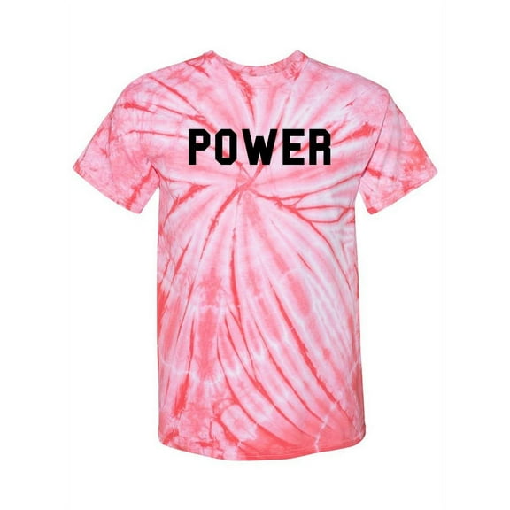 The Power Text Tie-Dye Cyclone Men -Smartprints Designs, Male Small
