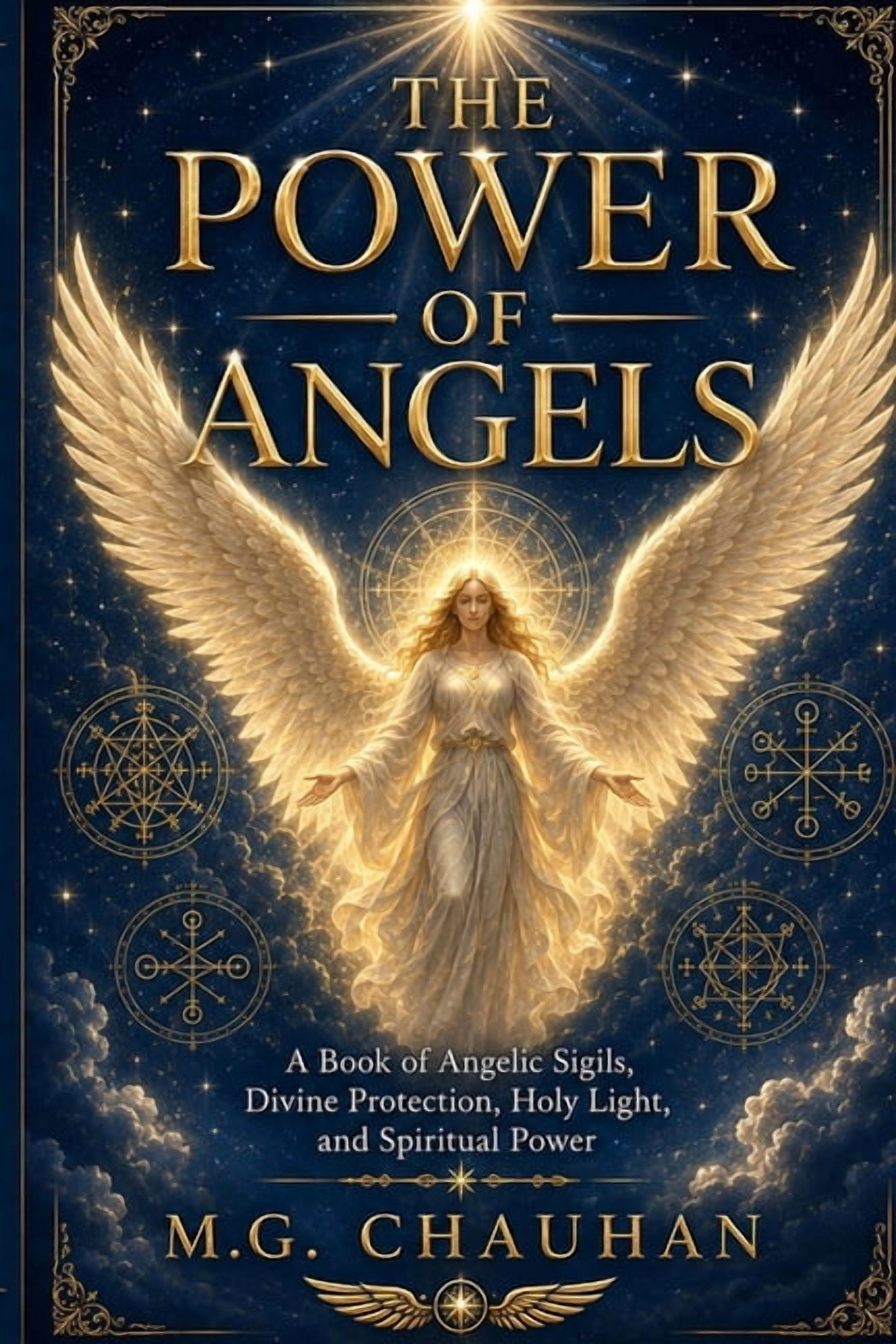 The Power of Angels: A Book of Angelic Sigils, Divine Protection, Holy Light, and Spiritual Power, (Paperback)