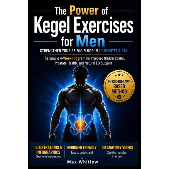 The Power of Kegel Exercises for Men: Strengthen Your Pelvic Floor in 10 Minutes a Day. The Simple 4-Week Program for Be, (Paperback)