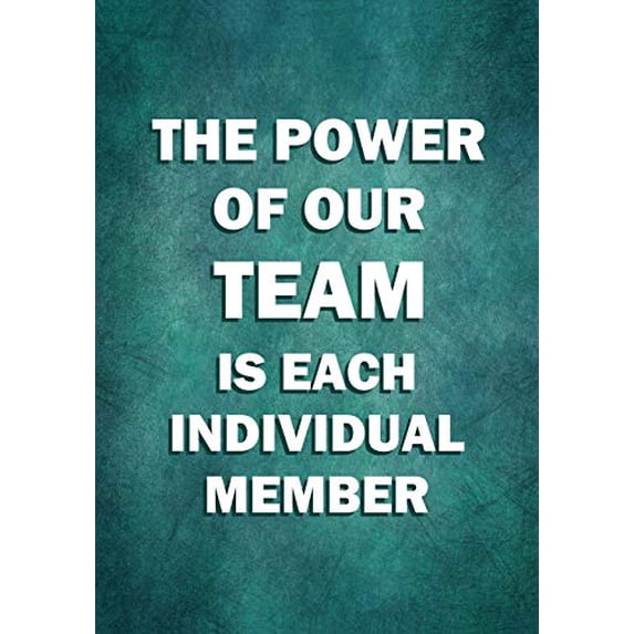 Pre-Owned The Power of Our Team is Each Individual Member: Motivational Appreciation Gifts for Employees - Coworkers Staff Members Office Notebook Journal