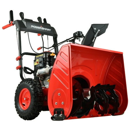 The PowerSmart 24 inches 212cc 2-Stage Electric Recoil Start Gasoline Snow Blower, PSSW24