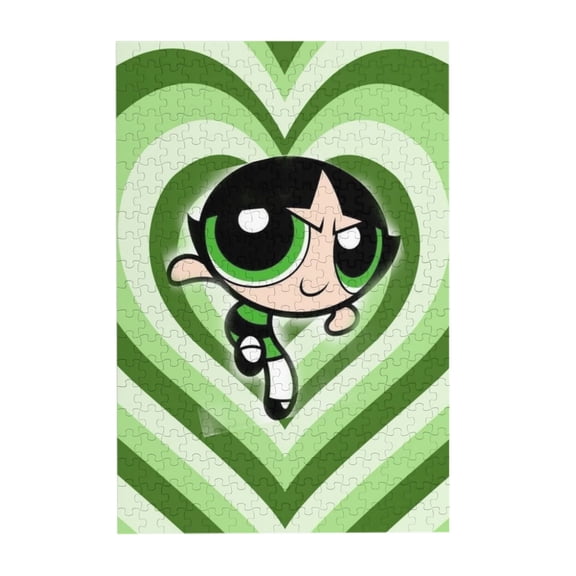 The Powerpuff Blossom,Bubbles and Buttercup 300 Piece Puzzles,Wooden Jigsaw Puzzle,Home Decor Birthday Party Gift,Fun And Challenging Family Games