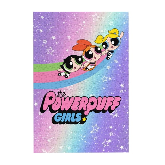 The Powerpuff Blossom,Bubbles and Buttercup 300 Piece Puzzles,Wooden Jigsaw Puzzle,Home Decor Birthday Party Gift,Fun And Challenging Family Games