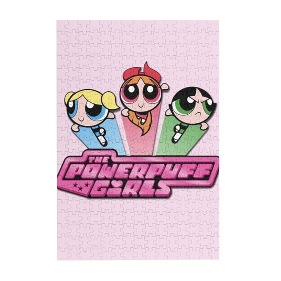 The Powerpuff Blossom,Bubbles and Buttercup 300 Piece Puzzles,Wooden Jigsaw Puzzle,Home Decor Birthday Party Gift,Fun And Challenging Family Games