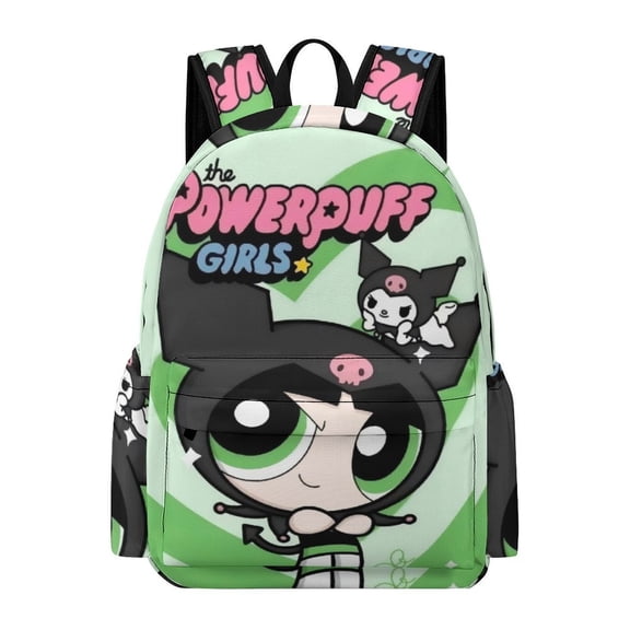 The Powerpuff G-i--r-l-s Cute Anime Travel And Hiking Backpack 42x30x15cm