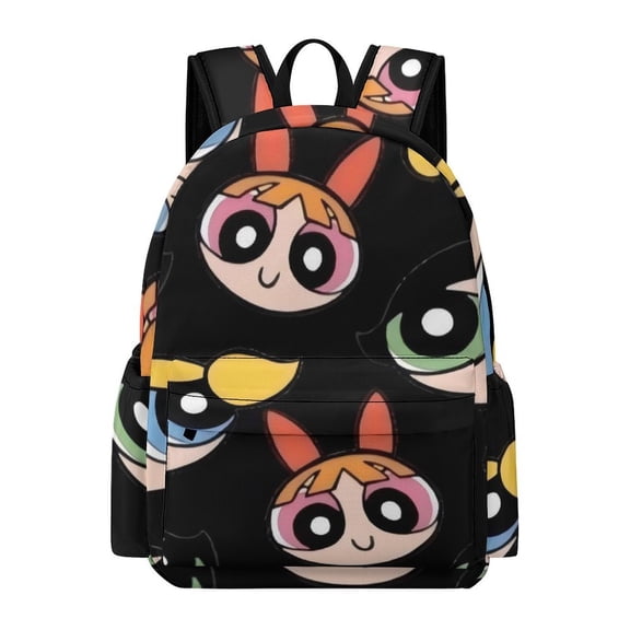 The Powerpuff G-i--r-l-s Cute Anime Travel And Hiking Backpack 42x30x15cm