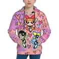 thumbnail image 1 of The Powerpuff G-i--r-l-s Kids' Hoodie 3d Print Sweatshirt Soft Pullover Hooded With Big Pockets For Boys Or Girls, 1 of 8