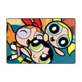 thumbnail image 1 of The Powerpuff Gi-Rls Floor Mat Flannel Anti-Slip Pad Doormat 36"X24" Soft Absorbent & Wear-Resistant Area Rug For Home & Office, 1 of 7
