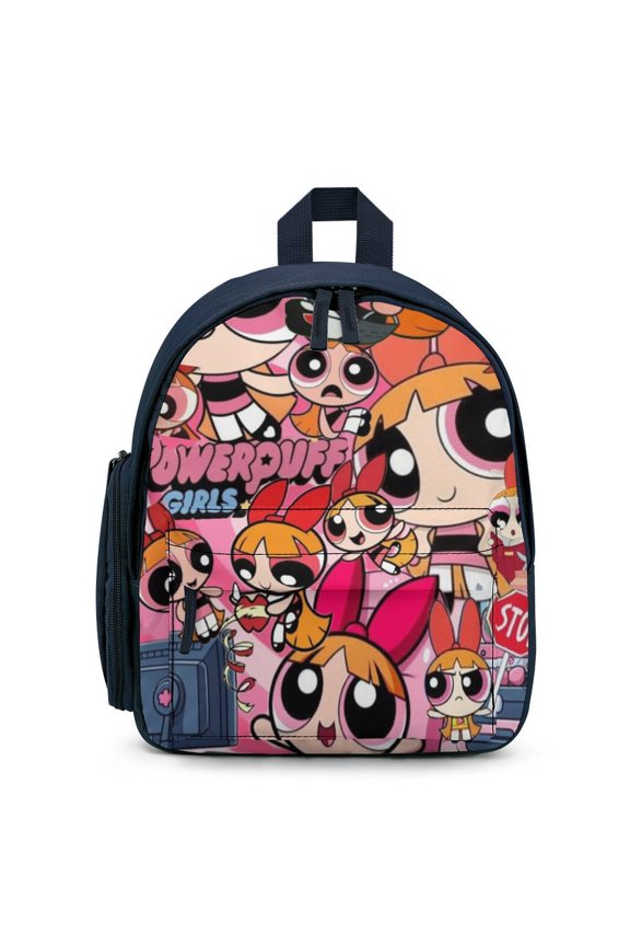 The Powerpuff Gi-rls Backpack Cute Print Daypack Lightweight Casual Backpack Travel Hiking Backpacks