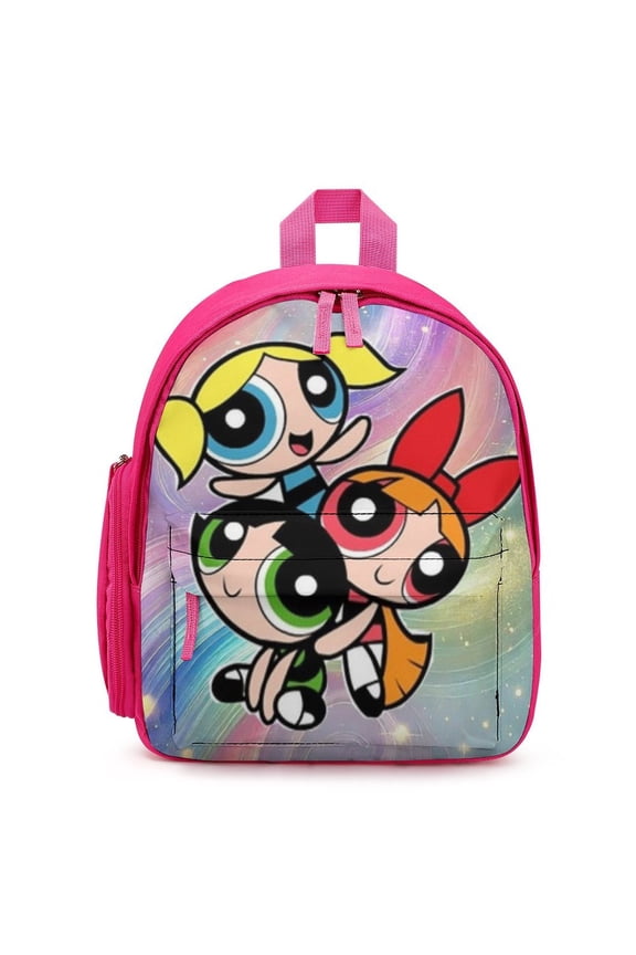 The Powerpuff Gi-rls Backpack Cute Print Daypack Lightweight Casual Backpack Travel Hiking Backpacks