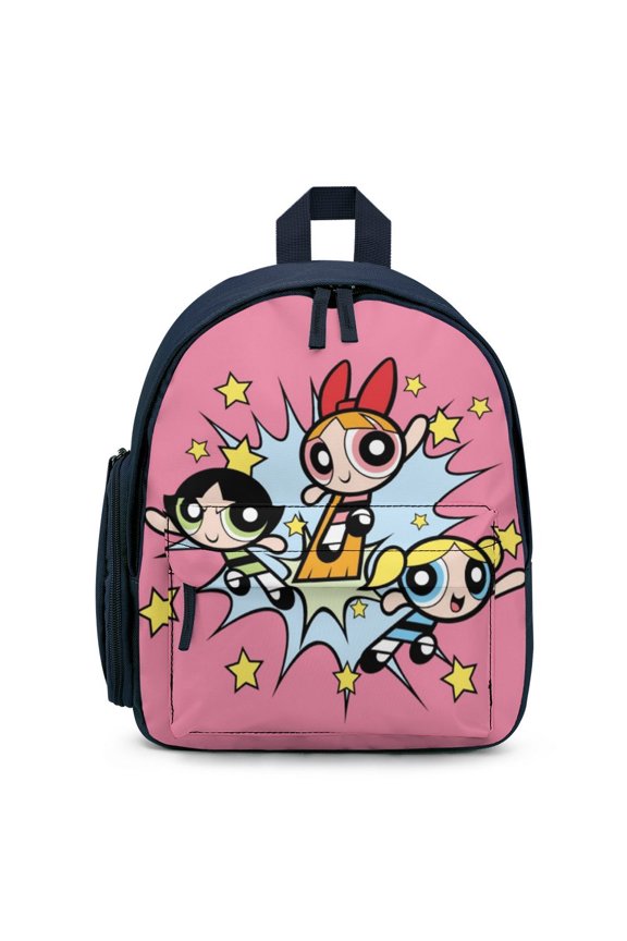 The Powerpuff Gi-rls Backpack Cute Print Daypack Lightweight Casual Backpack Travel Hiking Backpacks