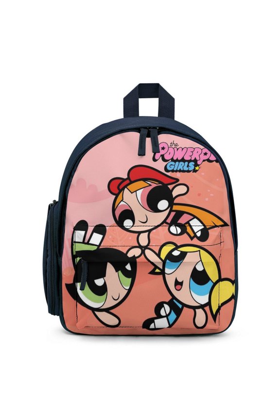 The Powerpuff Gi-rls Backpack Cute Print Daypack Lightweight Casual Backpack Travel Hiking Backpacks