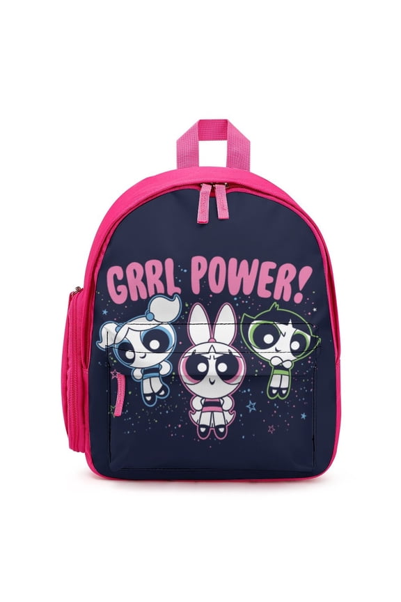 The Powerpuff Gi-rls Backpack Cute Print Daypack Lightweight Casual Backpack Travel Hiking Backpacks