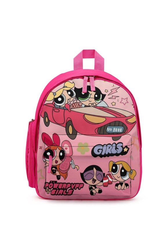 The Powerpuff Gi-rls Backpack Cute Print Daypack Lightweight Casual Backpack Travel Hiking Backpacks