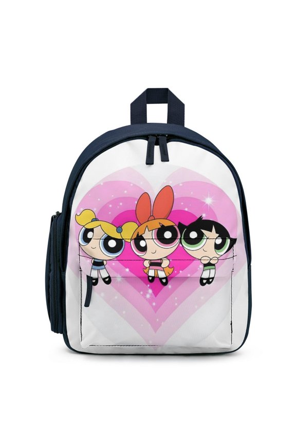 The Powerpuff Gi-rls Backpack Cute Print Daypack Lightweight Casual Backpack Travel Hiking Backpacks