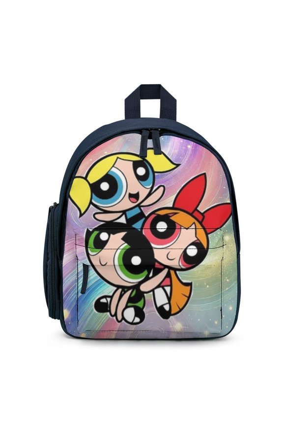 The Powerpuff Gi-rls Backpack Cute Print Daypack Lightweight Casual Backpack Travel Hiking Backpacks