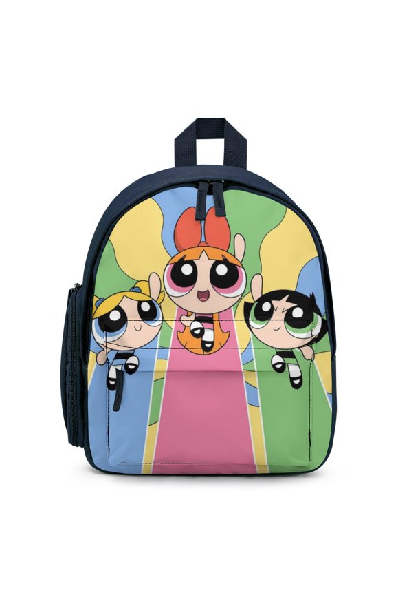 The Powerpuff Gi-rls Backpack Cute Print Daypack Lightweight Casual Backpack Travel Hiking Backpacks