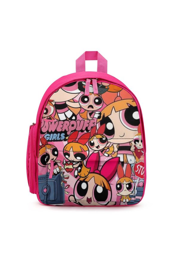 The Powerpuff Gi-rls Backpack Cute Print Daypack Lightweight Casual Backpack Travel Hiking Backpacks