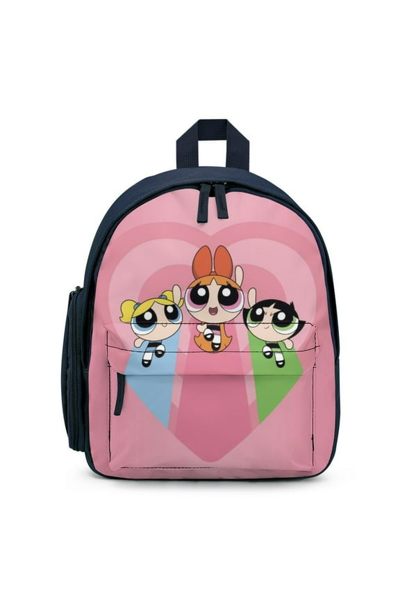 The Powerpuff Gi-rls Backpack Cute Print Daypack Lightweight Casual Backpack Travel Hiking Backpacks