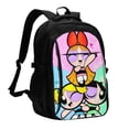thumbnail image 1 of The Powerpuff Gi-rls Travel Backpack With Usb Charging Port Multifunctional Knapsack Computer Bag Large Capacity Backpack Daypack, 1 of 7