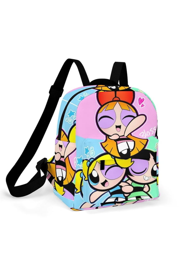 The Powerpuff Gi-rls Women Backpack Casual Stylish Shoulder Bag Large Capacity Daypack Rucksack