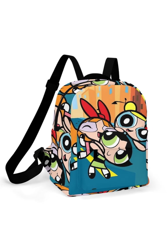 The Powerpuff Gi-rls Women Backpack Casual Stylish Shoulder Bag Large Capacity Daypack Rucksack