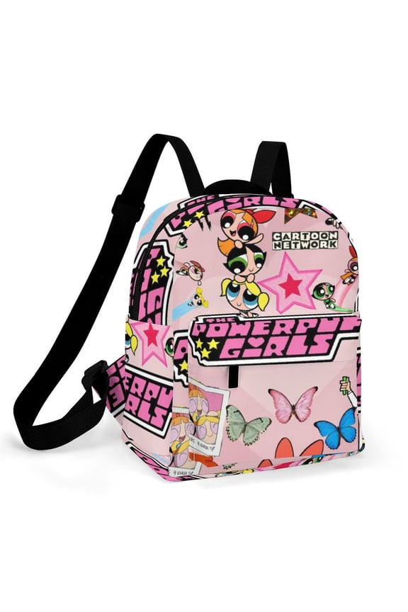 The Powerpuff Gi-rls Women Backpack Casual Stylish Shoulder Bag Large Capacity Daypack Rucksack