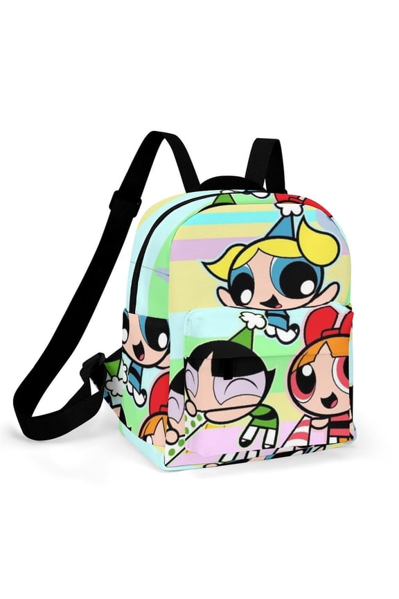 The Powerpuff Gi-rls Women Backpack Casual Stylish Shoulder Bag Large Capacity Daypack Rucksack